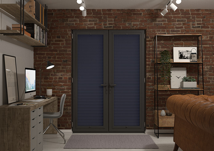 Pleated (Blackout), Navy - Perfect Fit Blind - Image 7